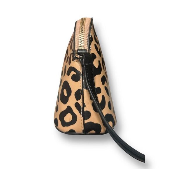 Kate Spade New York Kali Small Dome Crossbody Bag Leather Leopard Black Chic - Picture 7 of 15